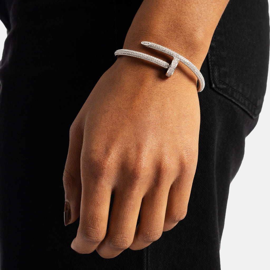 Diamond Nail Bracelet