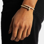 Diamond Nail Bracelet Gold