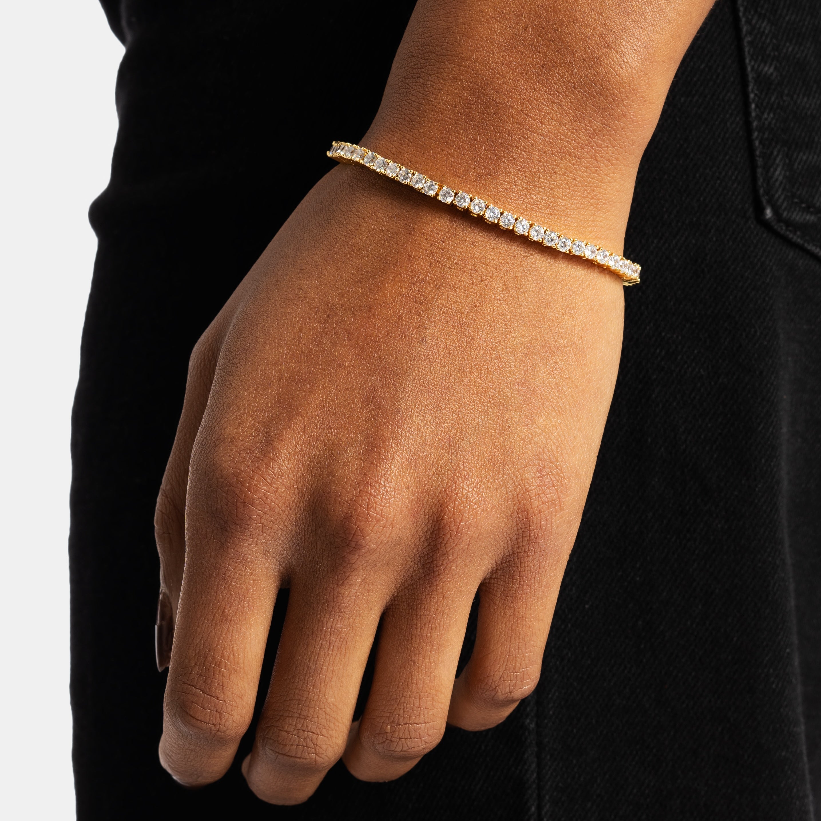 3mm Tennis Bracelet Gold