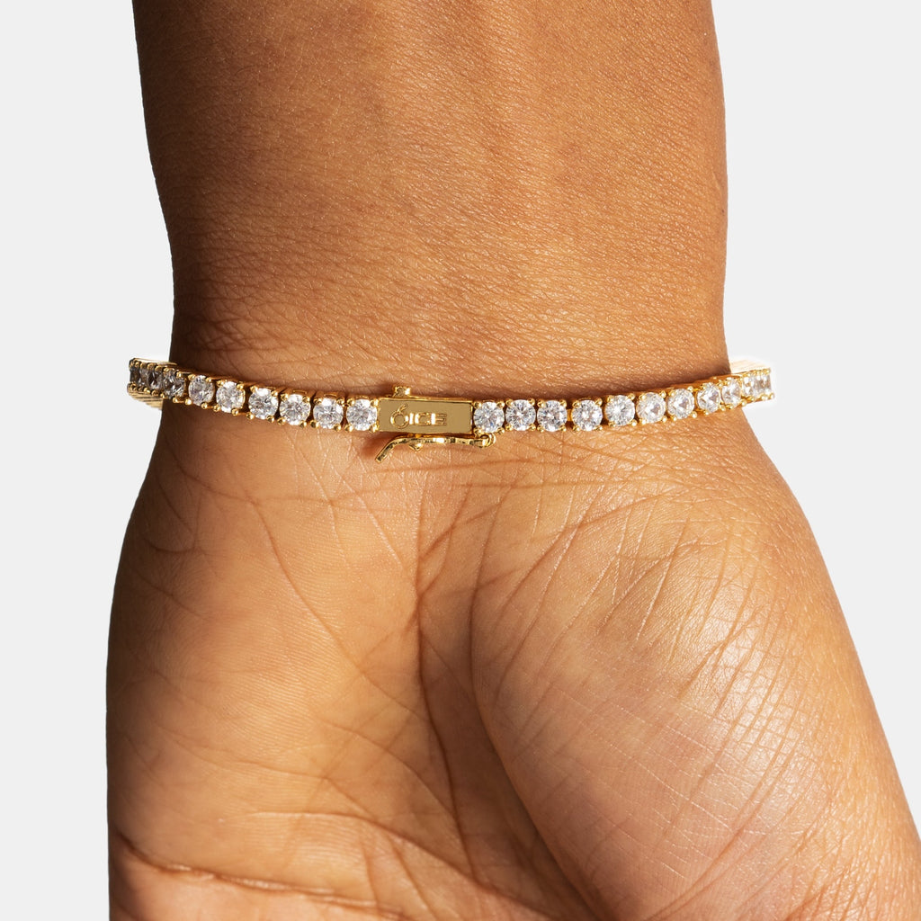 3mm Tennis Bracelet Gold