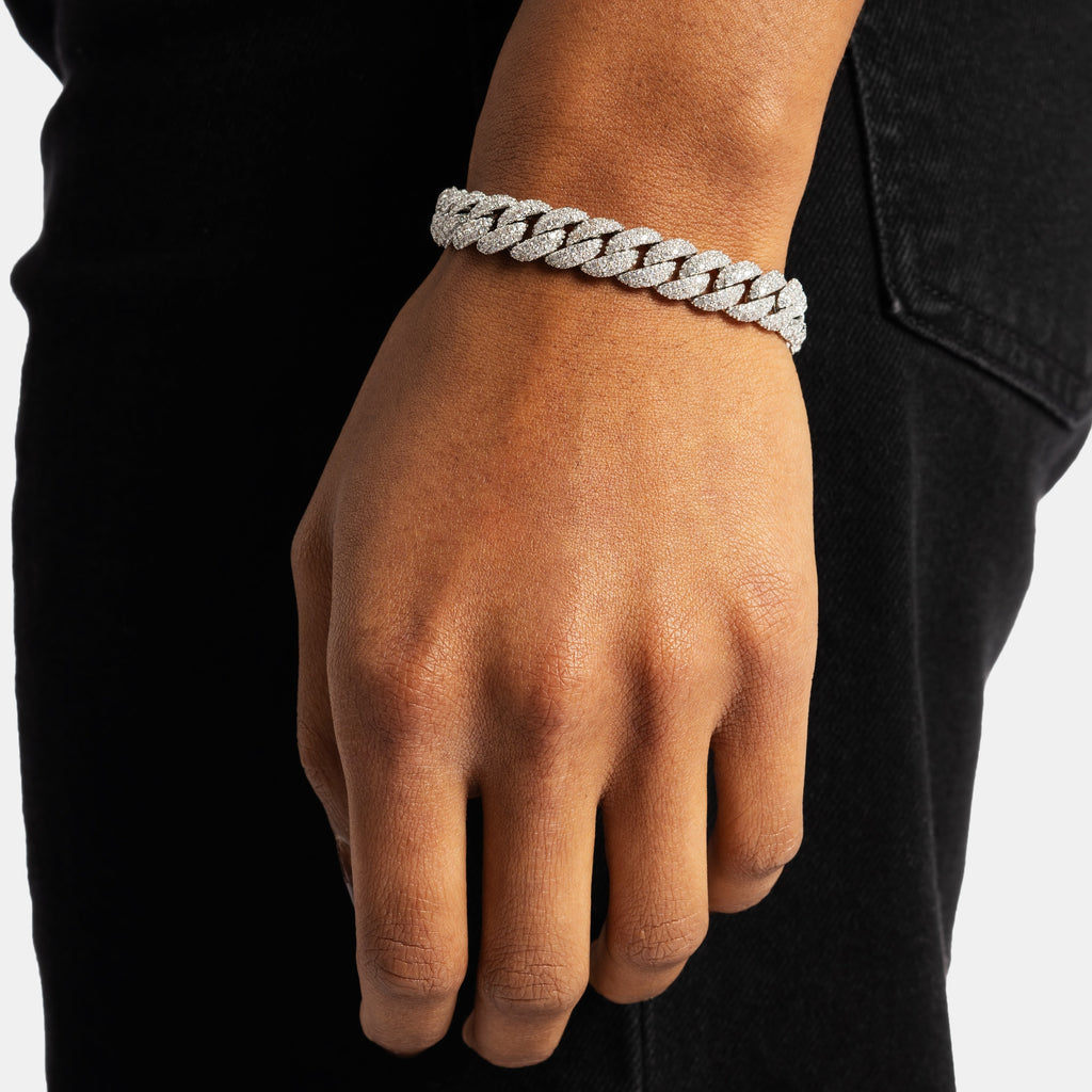 8.5mm Iced Cuban Bracelet