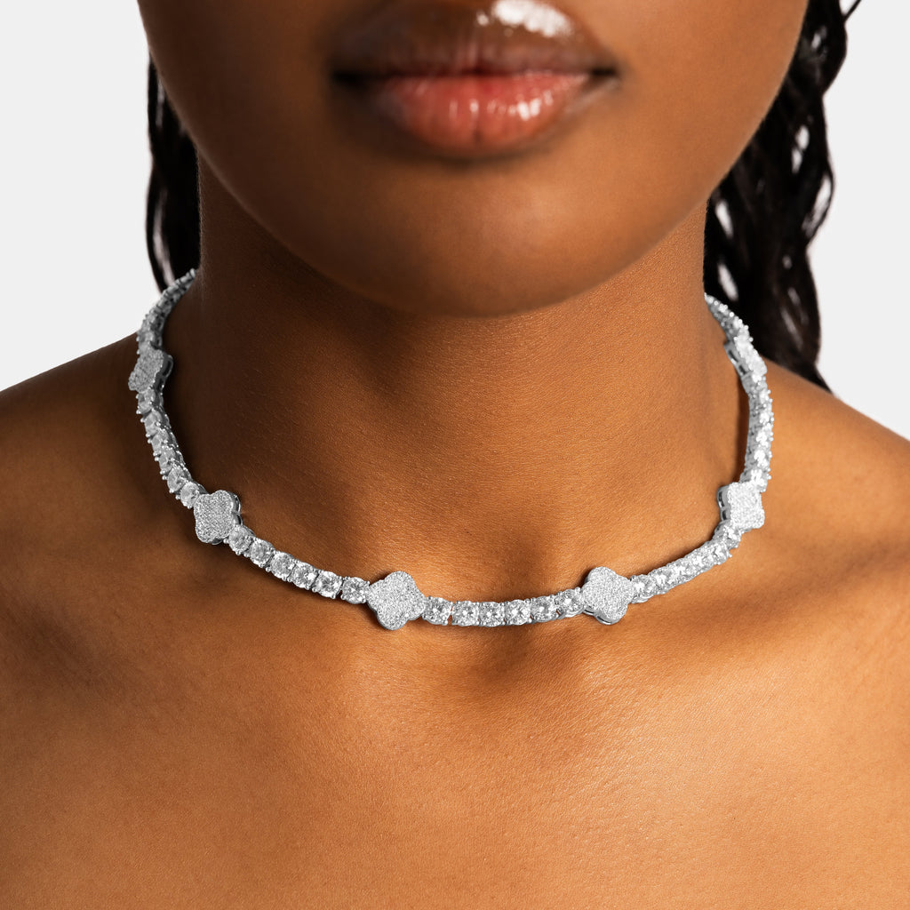 Clover Leaf Tennis Chain