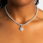 Clustered Heart Cut Pendant