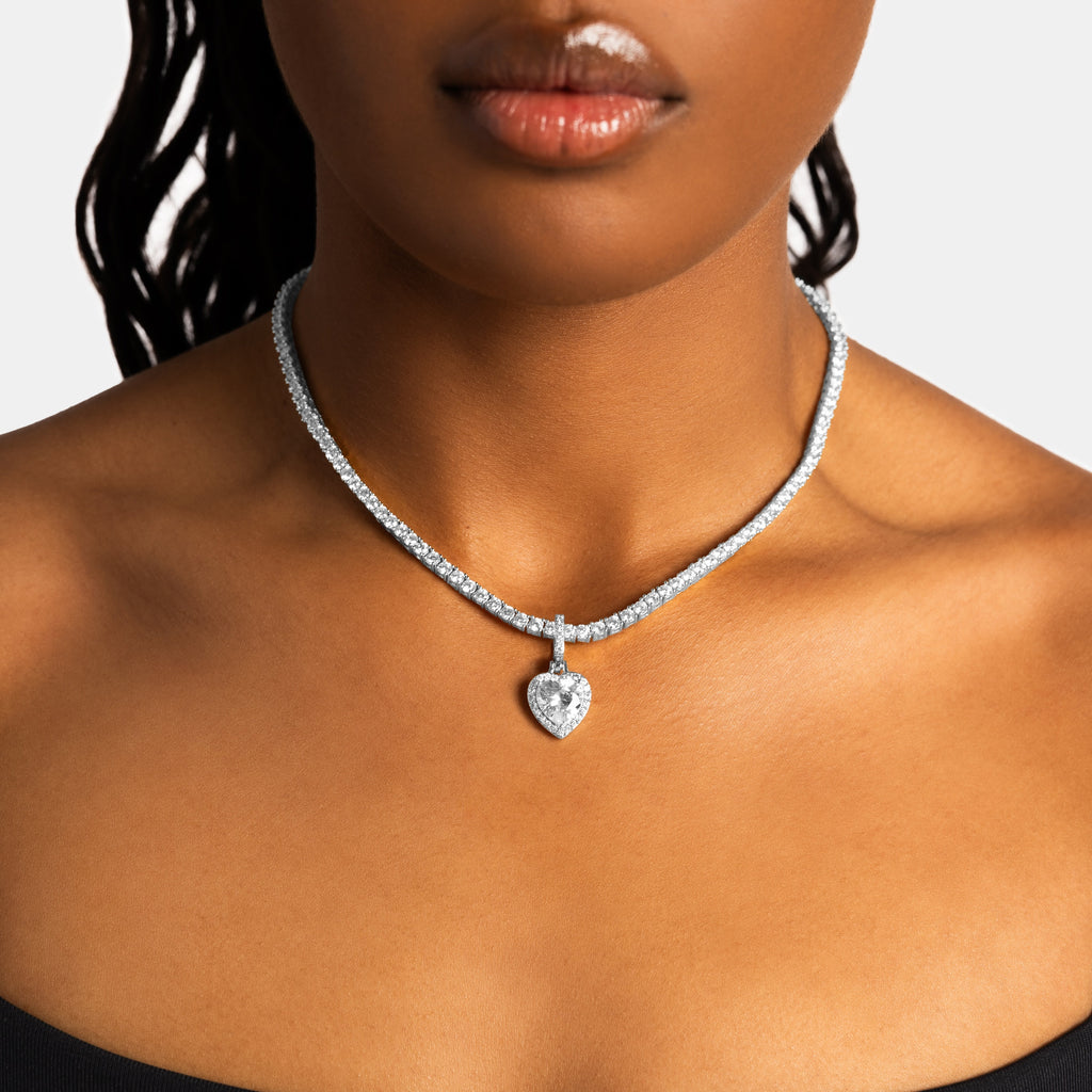 Clustered Heart Cut Pendant