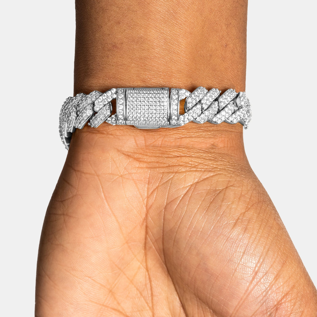12mm Prong Cuban Bracelet