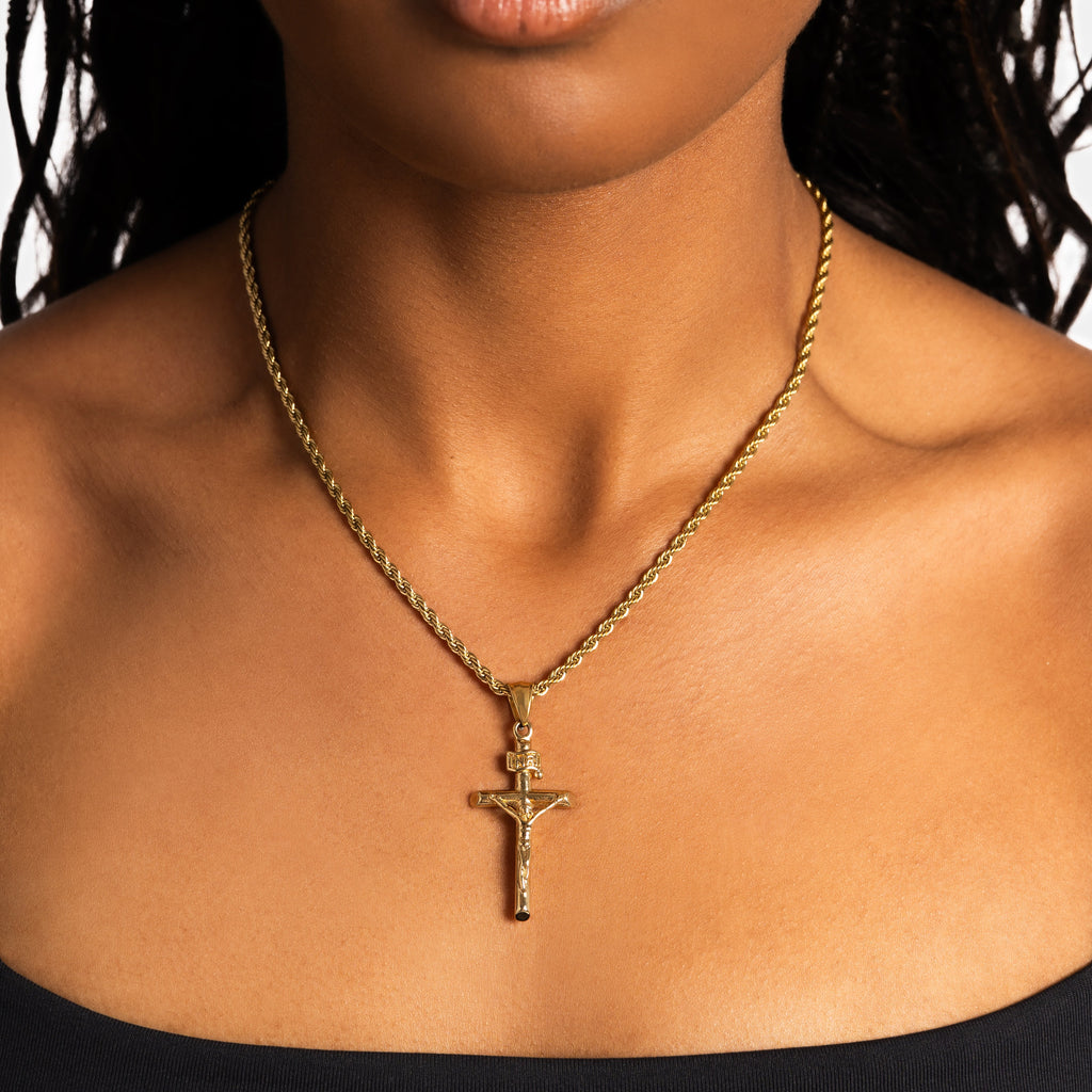 Crucifix Pendant Gold
