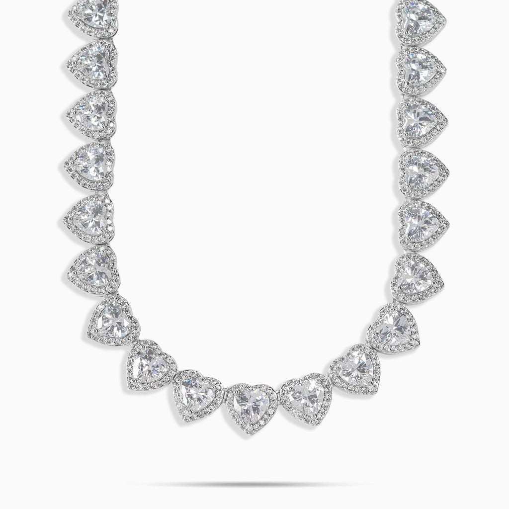 10mm Heart Tennis Chain
