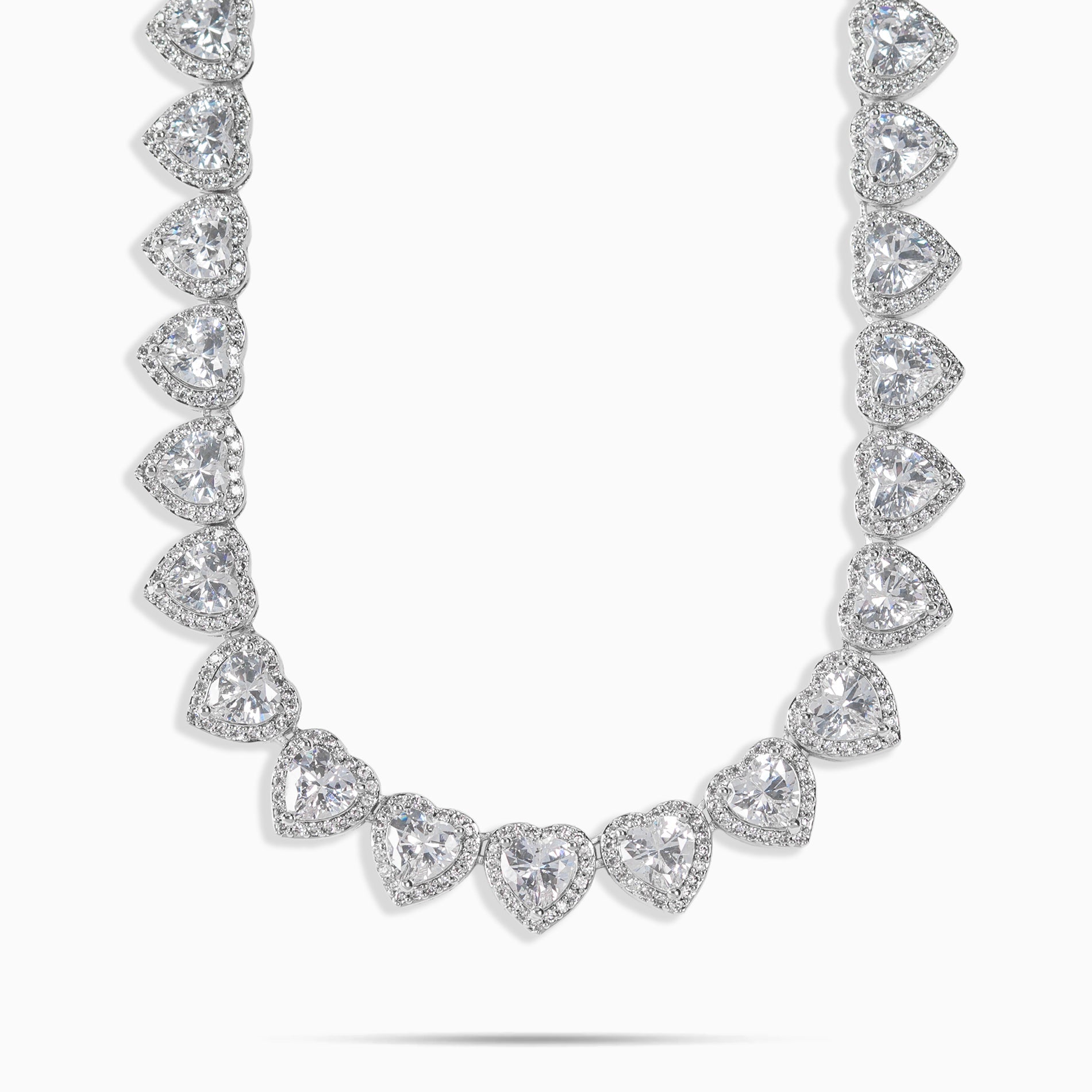 10mm Heart Tennis Chain