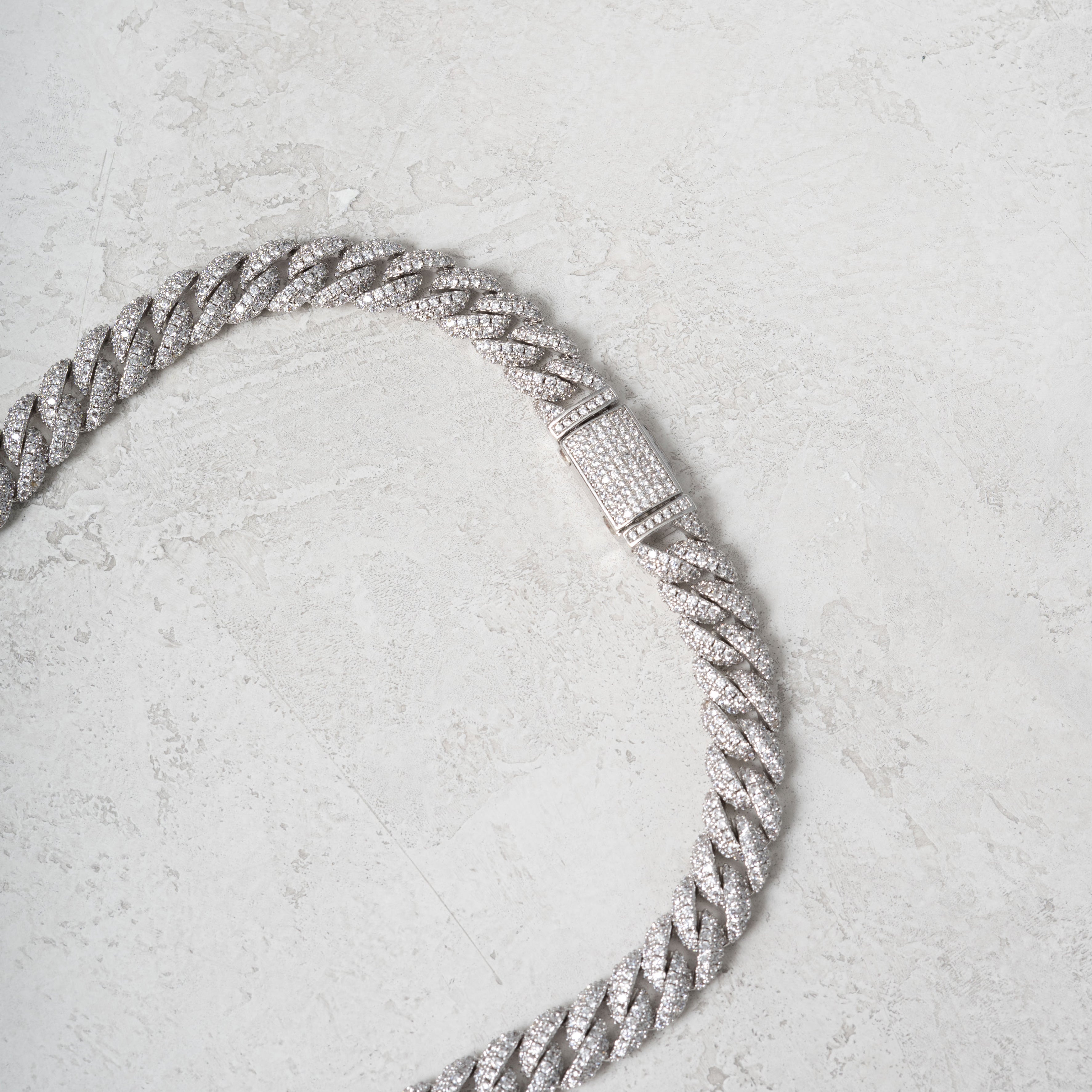 8.5mm Iced Cuban Chain