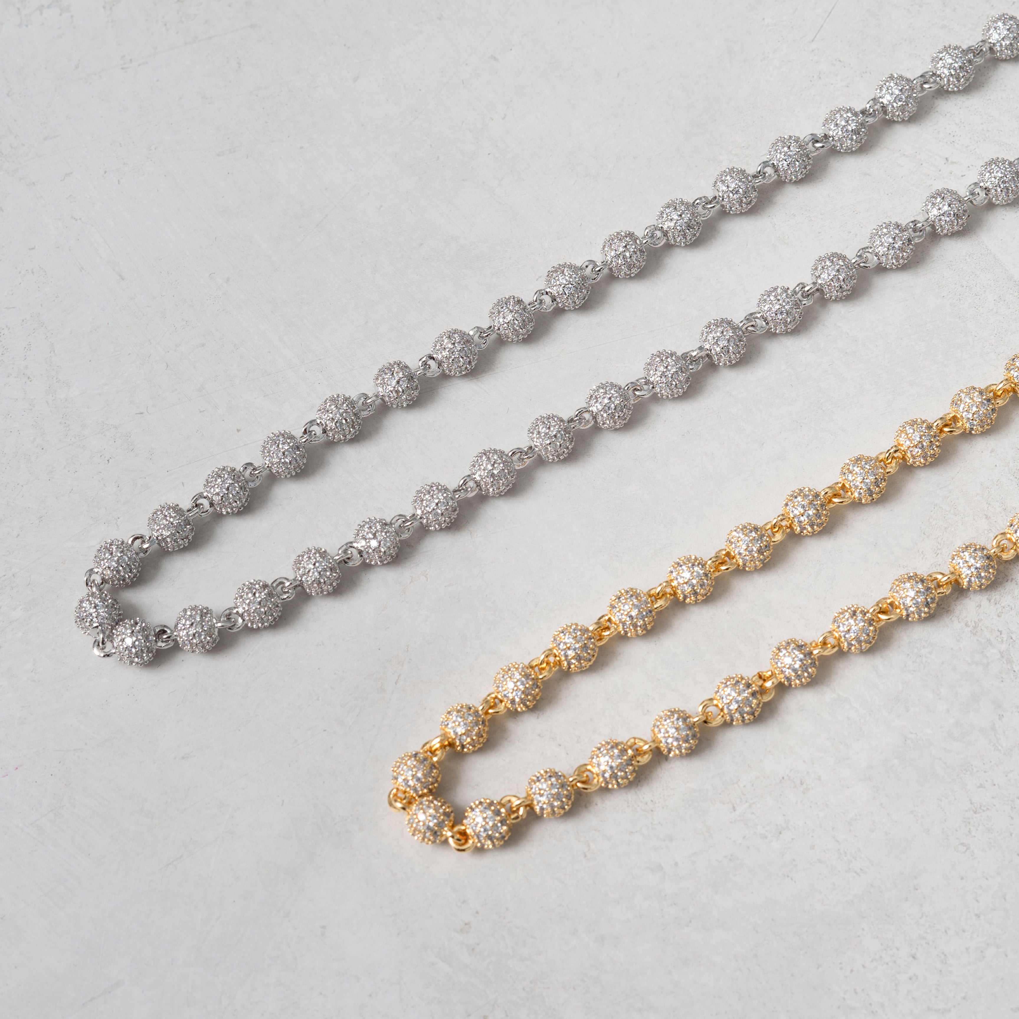 Iced Beads Chain Gold