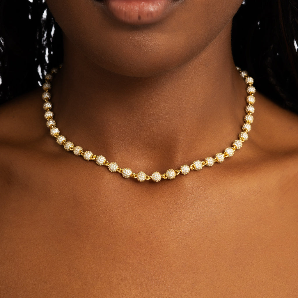 Iced Beads Chain Gold