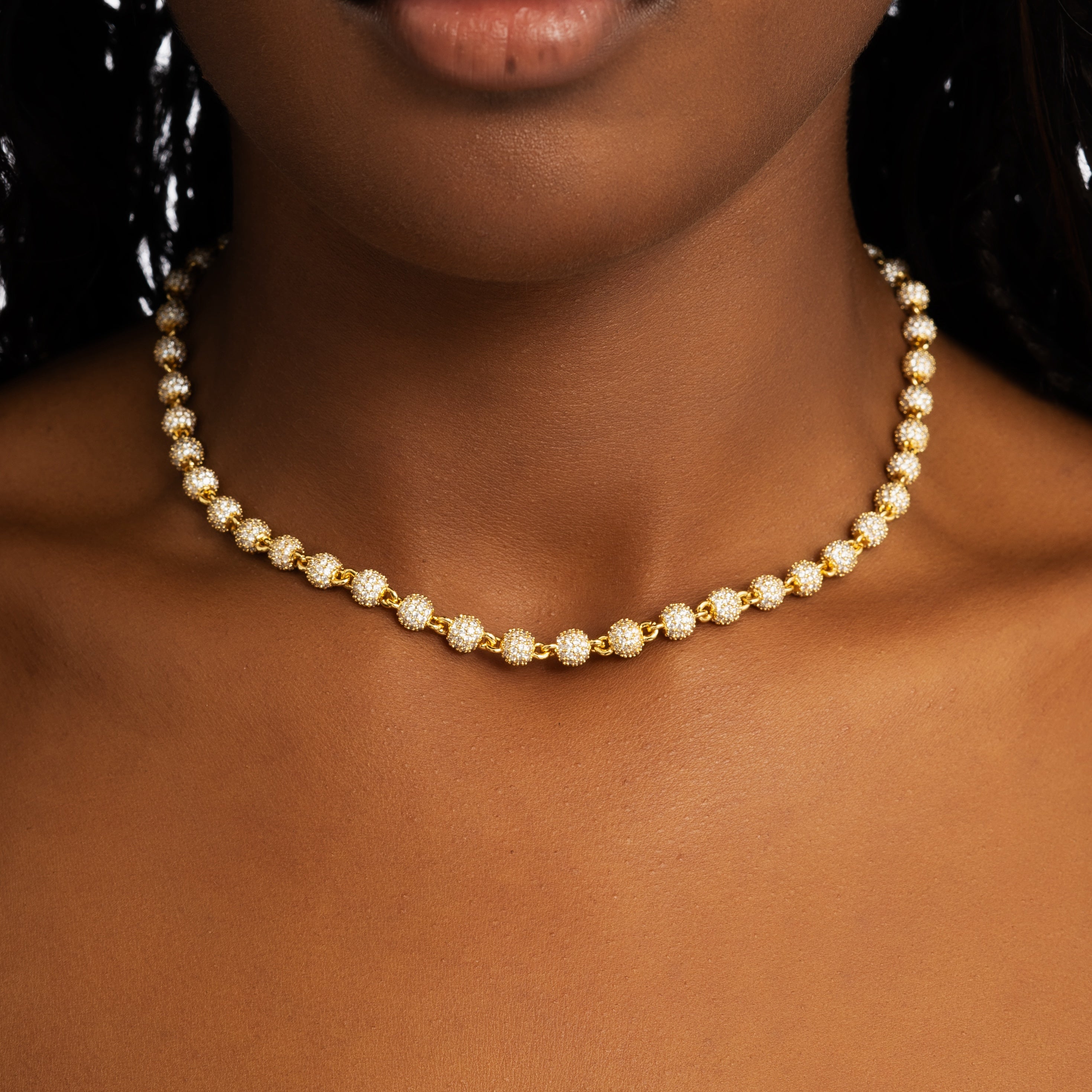 Iced Beads Chain Gold