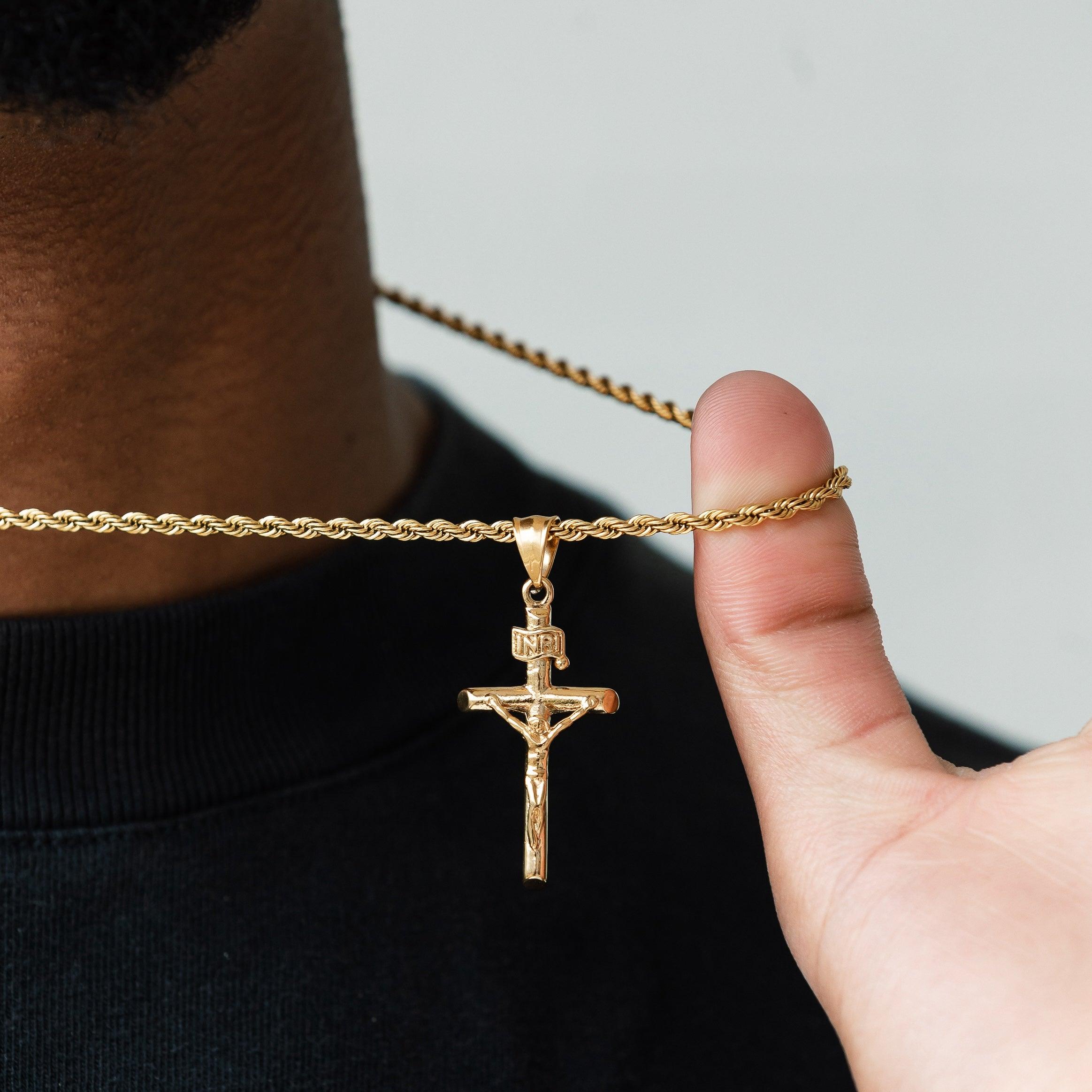 Crucifix Pendant Gold