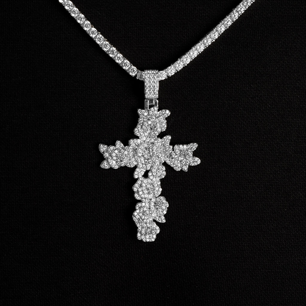 Rose Cross Pendant