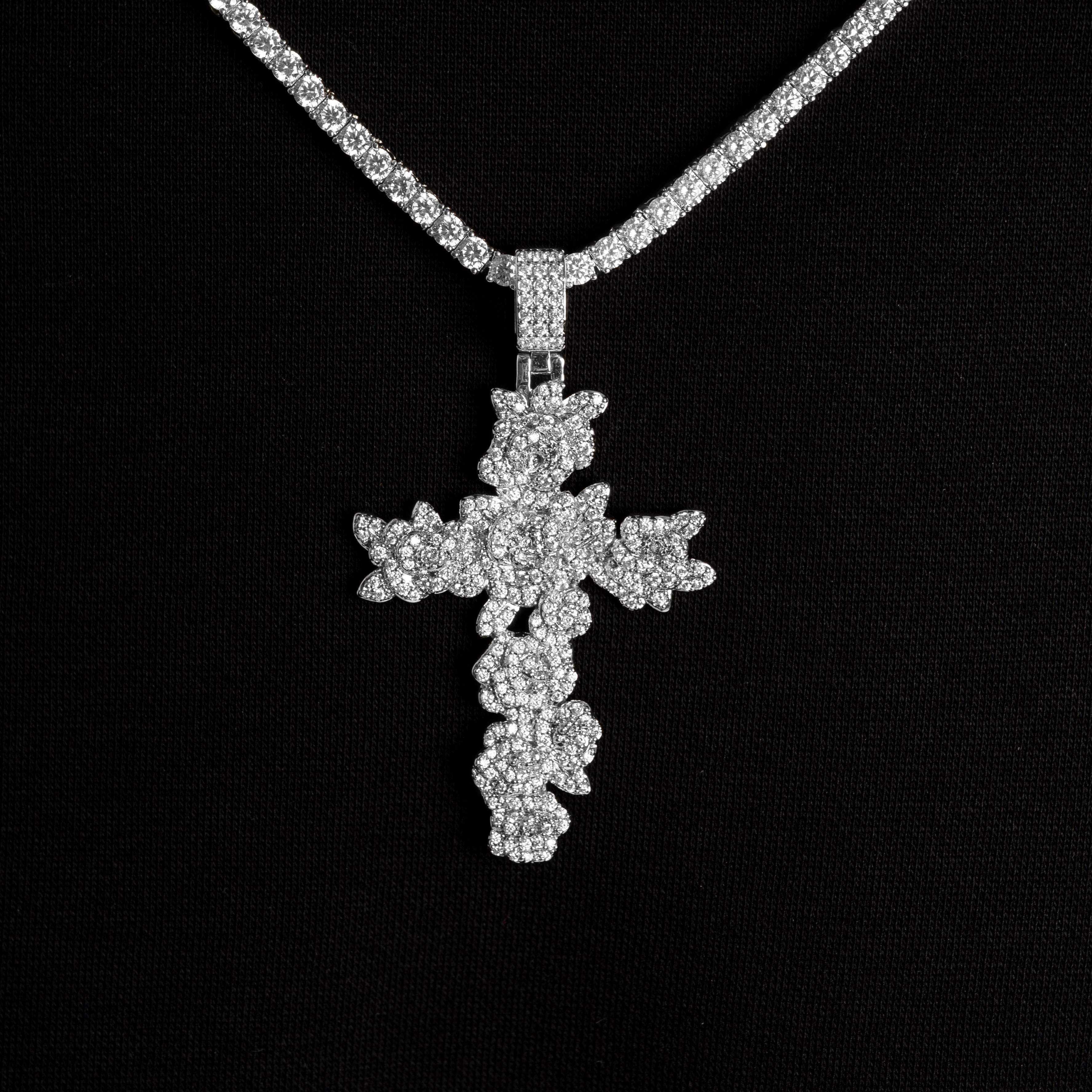 Rose Cross Pendant