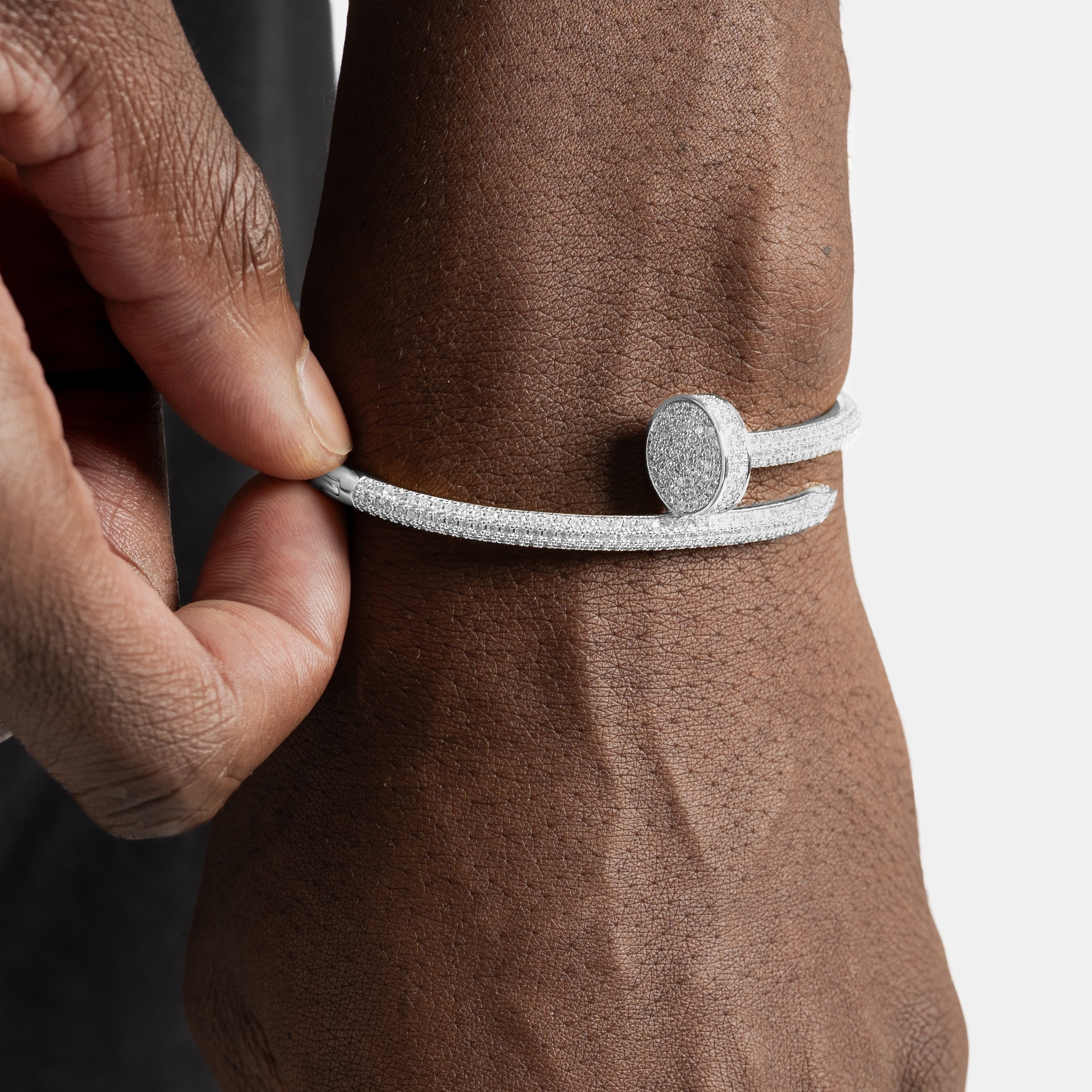 Diamond Nail Bracelet