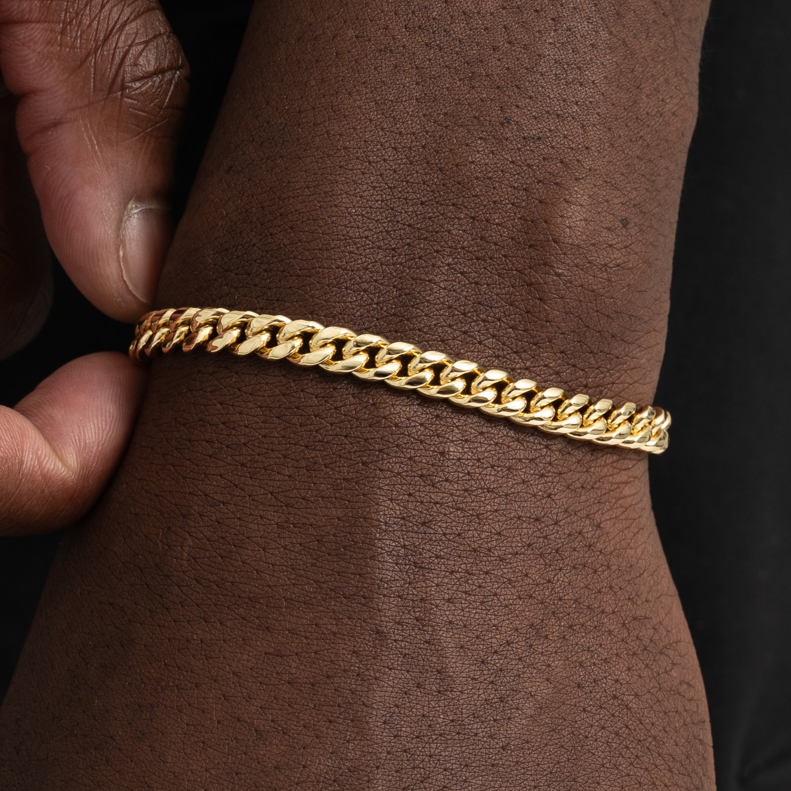 6mm Cuban Link Bracelet Gold