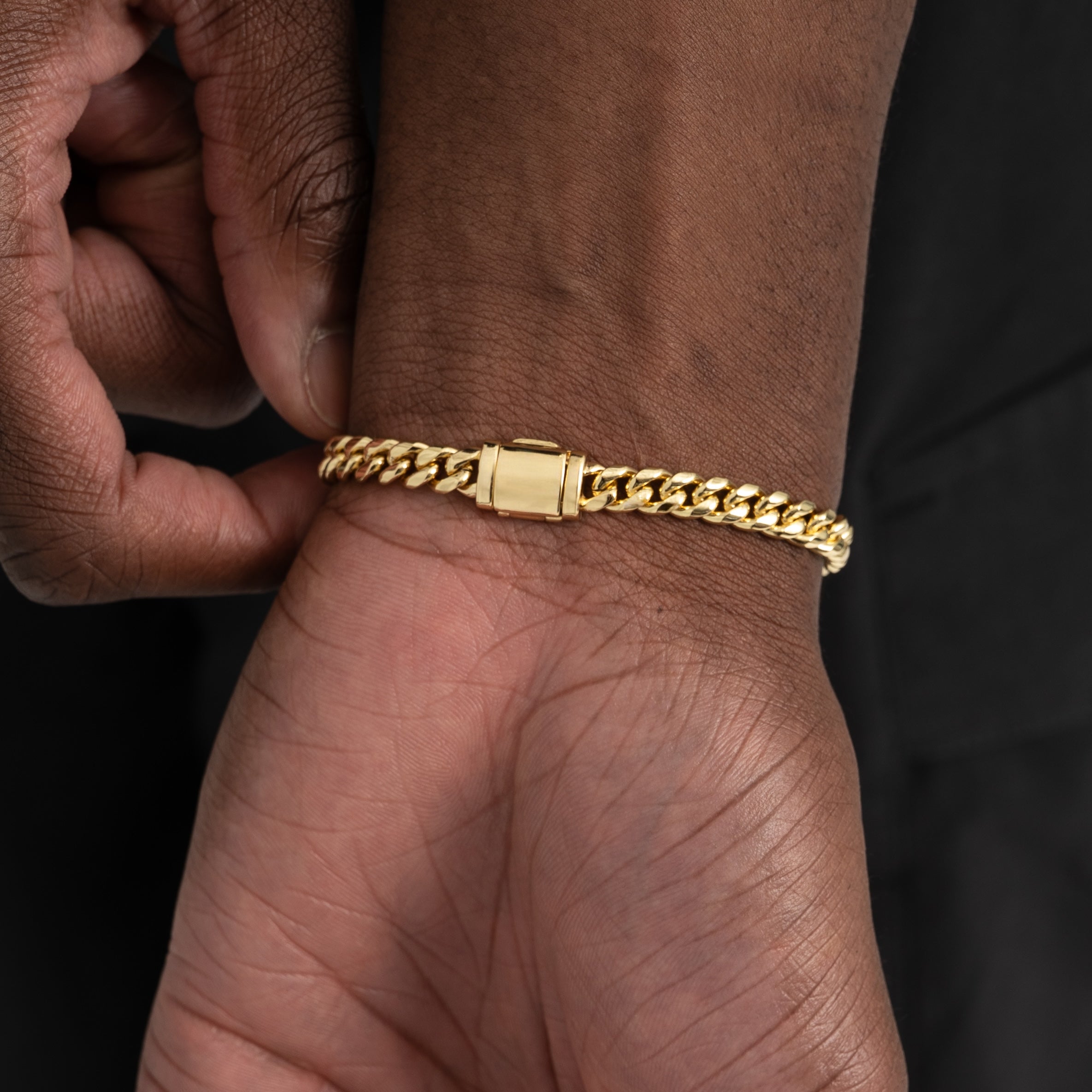 6mm Cuban Link Bracelet Gold