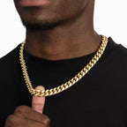 12mm Cuban Link Chain Gold