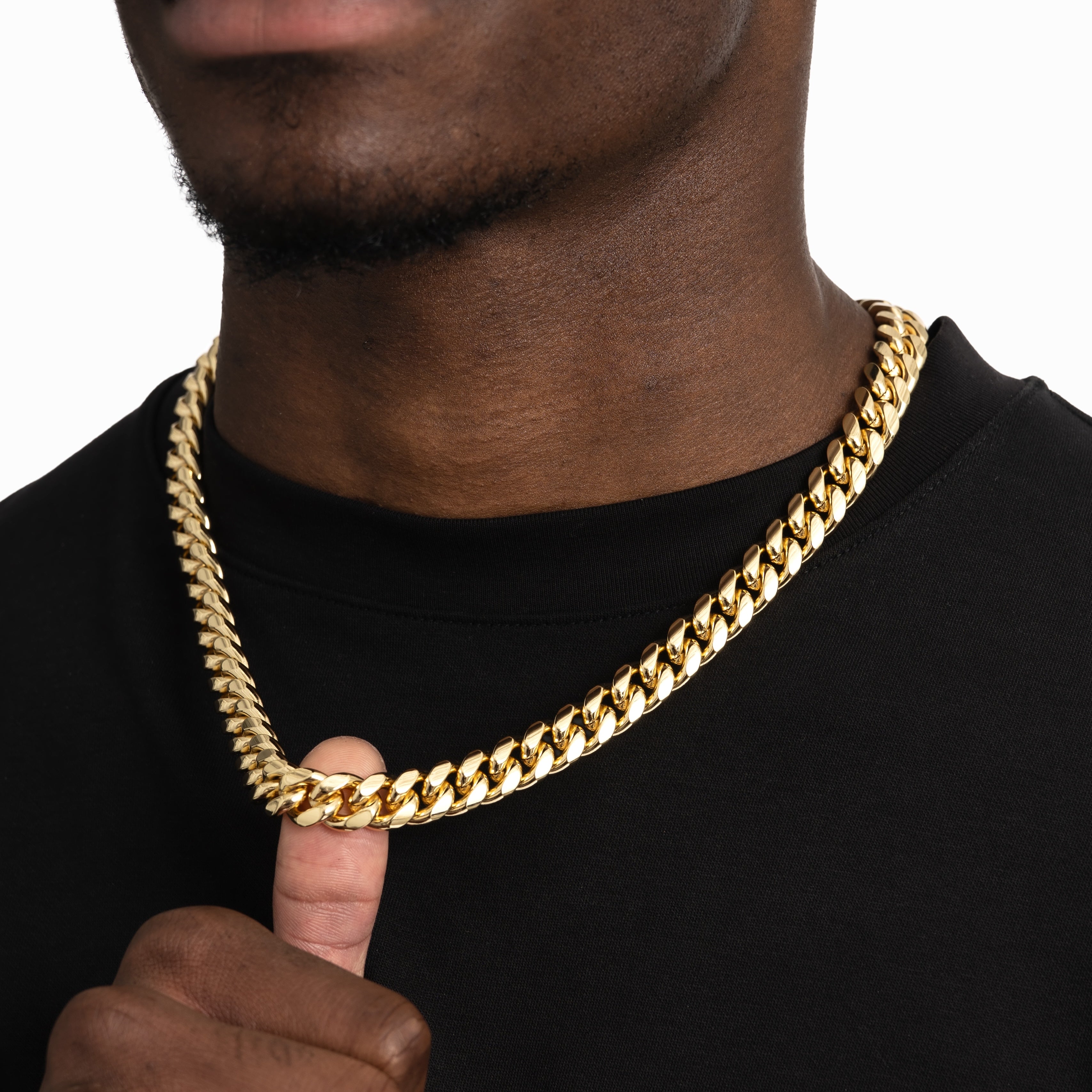 12mm Cuban Link Chain Gold