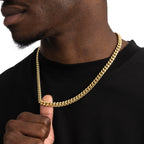 8mm Cuban Link Chain Gold