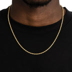 3mm Rope Chain Gold