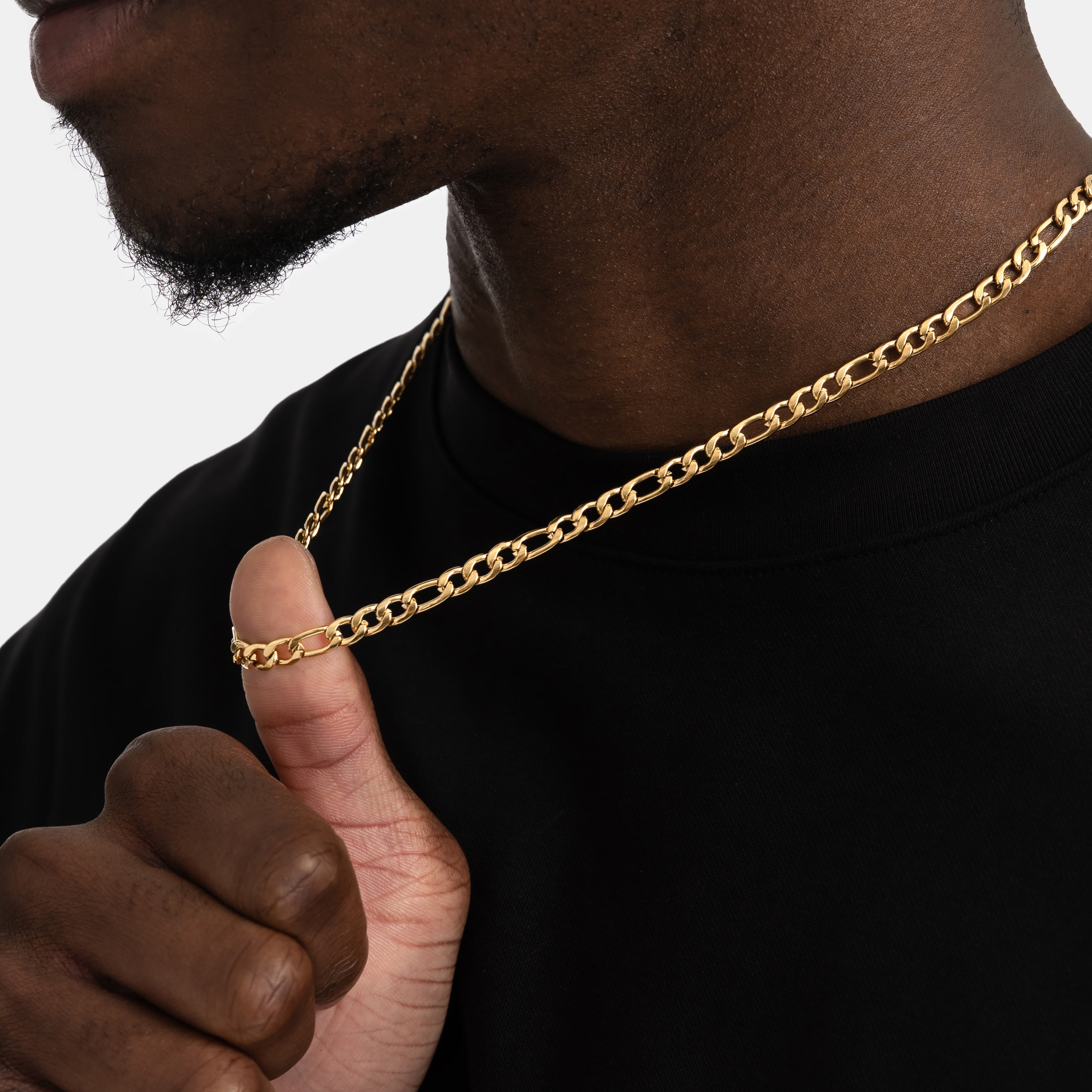 5mm Figaro Chain Gold