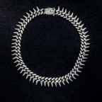 New Spiked Iced-Out Cuban Chain Bracelet — Punk Rock Miami Style Motorcycle Bracelet for Men