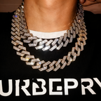 20mm Premium Iced Triple-Row Diamond Cuban Chain — Unisex Hip-Hop Choker Necklace