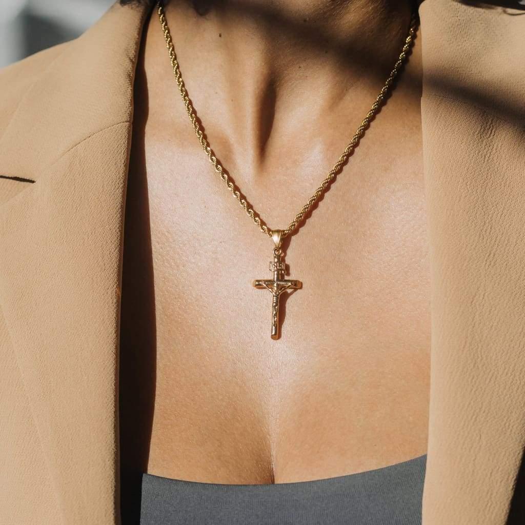 Crucifix Pendant Gold