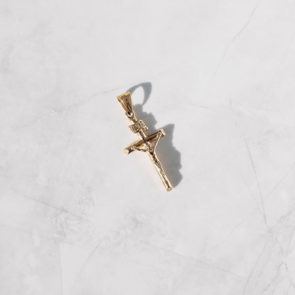 Crucifix Pendant Gold