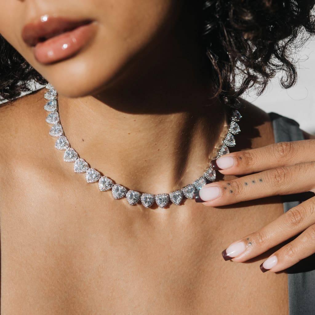 10mm Heart Tennis Chain