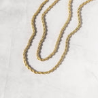 3mm Rope Chain Gold