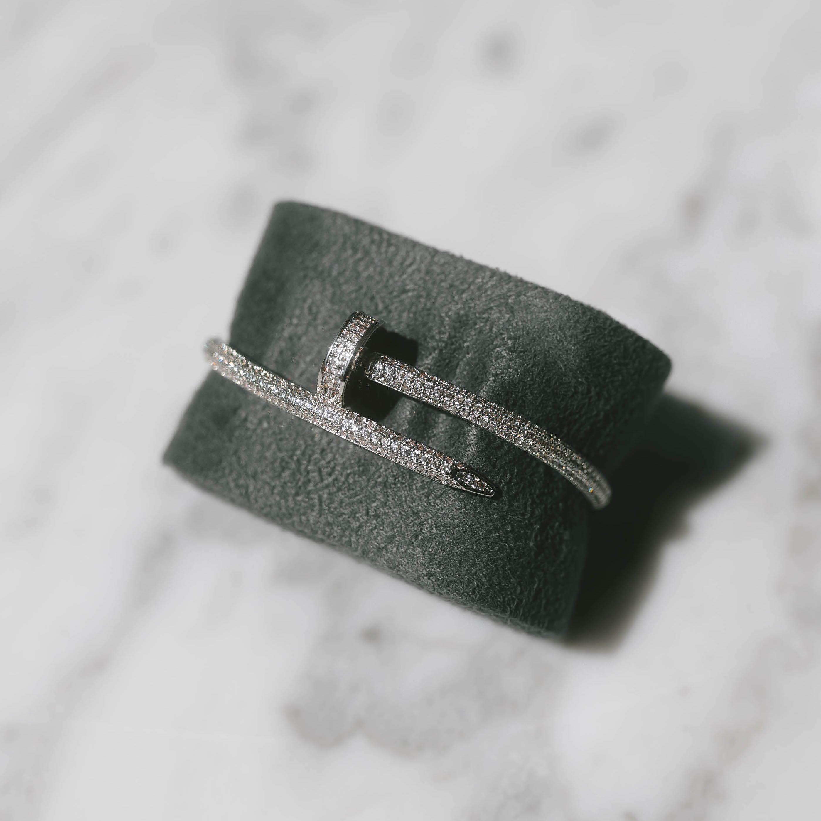 Diamond Nail Bracelet