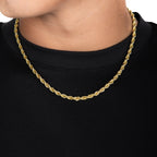 5mm Rope Chain Gold