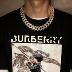 20mm Premium Iced Triple-Row Diamond Cuban Chain — Unisex Hip-Hop Choker Necklace