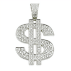 Hip-Hop Pendant Cuban Chain / Iced-Out Pendant Necklace for Men / American-Style Diamond Hiphop Rapper Full-Diamond Accessory