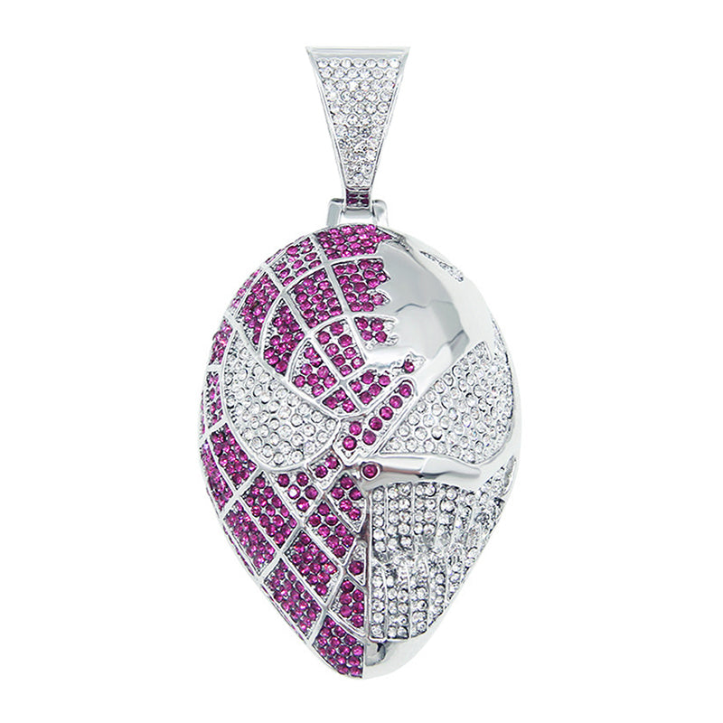 Hip-Hop Pendant Cuban Chain / Iced-Out Pendant Necklace for Men / American-Style Diamond Hiphop Rapper Full-Diamond Accessory