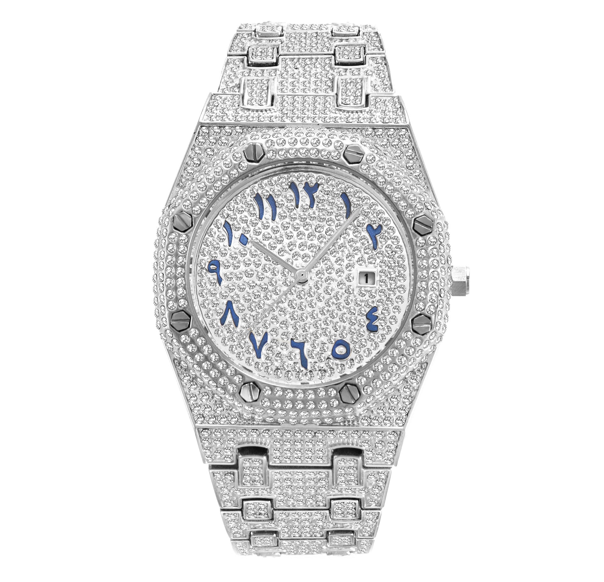 European-American Hip-Hop / Wristwatch / Nightclub / Shiny / Light Luxury / Trendy / High-End Fully-Iced Men’s Watch