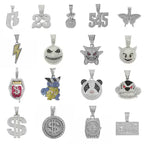 Hip-Hop Pendant Cuban Chain / Iced-Out Pendant Necklace for Men / American-Style Diamond Hiphop Rapper Full-Diamond Accessory