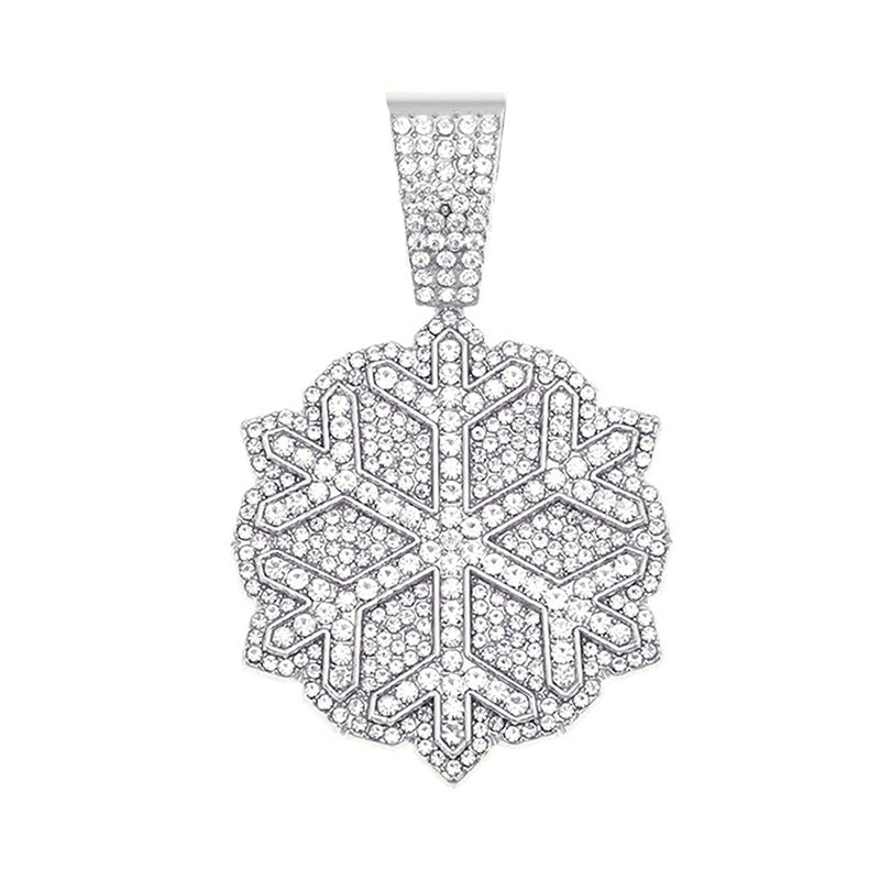 Hip-Hop Pendant Cuban Chain / Iced-Out Pendant Necklace for Men / American-Style Diamond Hiphop Rapper Full-Diamond Accessory