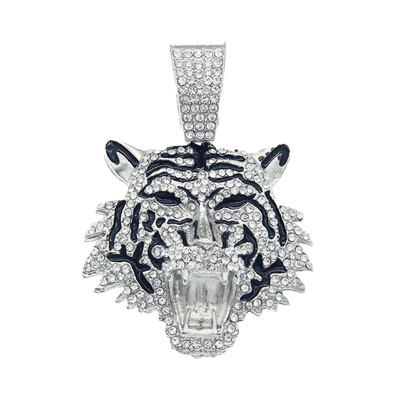Hip-Hop Pendant Cuban Chain / Iced-Out Pendant Necklace for Men / American-Style Diamond Hiphop Rapper Full-Diamond Accessory