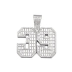 Hip-Hop Pendant Cuban Chain / Iced-Out Pendant Necklace for Men / American-Style Diamond Hiphop Rapper Full-Diamond Accessory