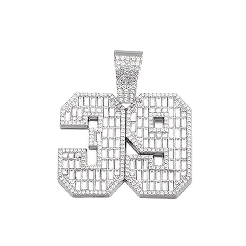 Hip-Hop Pendant Cuban Chain / Iced-Out Pendant Necklace for Men / American-Style Diamond Hiphop Rapper Full-Diamond Accessory