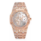Creative/European & American Hip-Hop/Trendy/Full Diamond/Starry Full Diamond/Personalized Design Men’s Watch