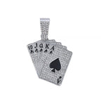 Hip-Hop Pendant Cuban Chain / Iced-Out Pendant Necklace for Men / American-Style Diamond Hiphop Rapper Full-Diamond Accessory