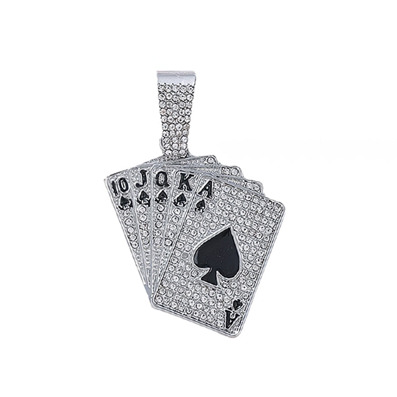 Hip-Hop Pendant Cuban Chain / Iced-Out Pendant Necklace for Men / American-Style Diamond Hiphop Rapper Full-Diamond Accessory
