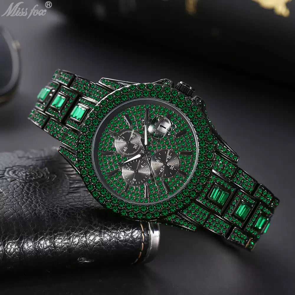 Full Diamond / Starry Sky / High-End Luxury / Colorful Diamonds / Niche / European & American / Hip-Hop Diamond Watch