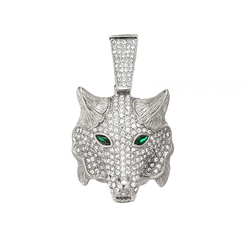 Hip-Hop Pendant Cuban Chain / Iced-Out Pendant Necklace for Men / American-Style Diamond Hiphop Rapper Full-Diamond Accessory