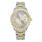 European-American / Large Dial / Full-Crystal / Waterproof / Trendy / Stylish / Fully Iced-Out Hip-Hop Men’s Watch